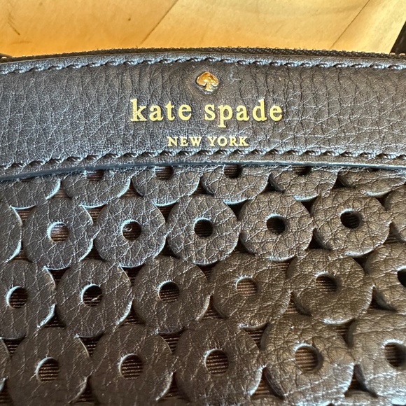 Kate spade black perforated  crossbody bag, CB2419 - Picture 2 of 12